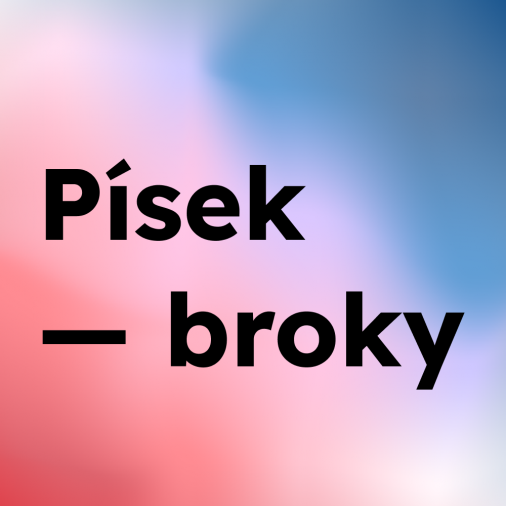 Písek — broky